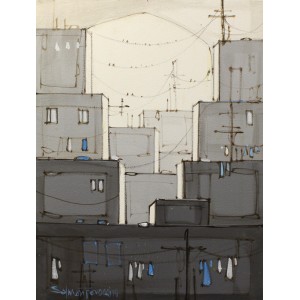 Salman Farooqi, 12 x 16 Inch, Acrylic on Canvas, Cityscape Painting, AC-SF-265